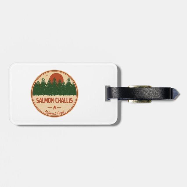 Salmon–Challis National Forest Luggage Tag (Back Horizontal)