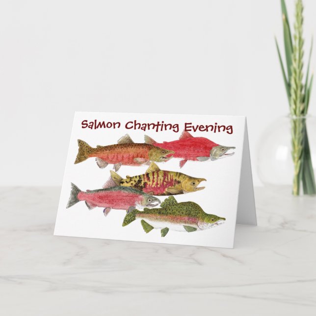 Salmon Chanting Evening Card (Front)
