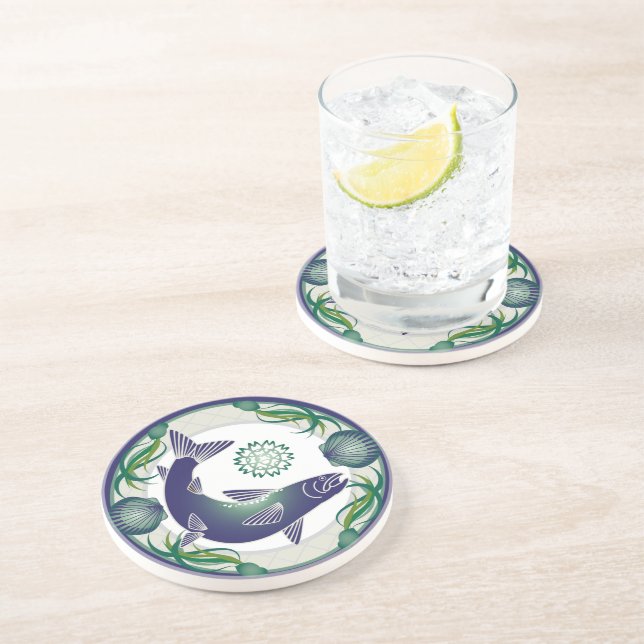 Salmon coaster (Side)