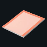 Salmon Coral Colour Decor Ready to Customise Notepad<br><div class="desc">This custom stylish product in salmon coral pink colour decor  for yourself or as a gift sure to make an impression in all occasions. Click on the "Customise it!" button to reveal tools to customise this product if you wish using a text editor and an image loader. 
 

Introducing</div>