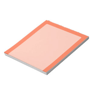Salmon Coral Colour Decor Ready to Customise Notepad