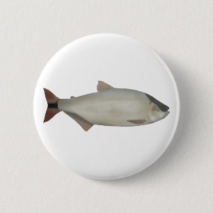 Salmón de rio 6 cm round badge