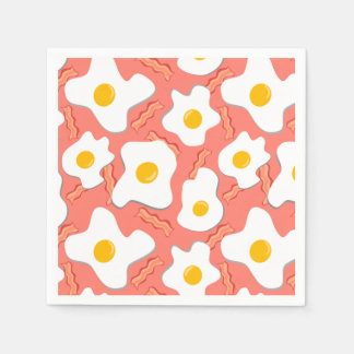 Salmon, Eggs & Side Of Bacon Napkin