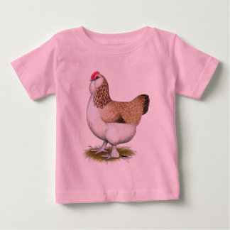 Salmon Faverolle Hen Baby T-Shirt