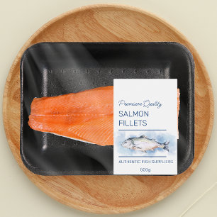 Salmon Fillets Fish Product Label