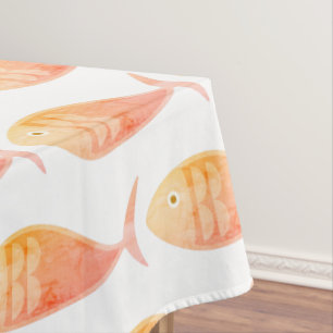 Salmon Fish Group Tablecloth