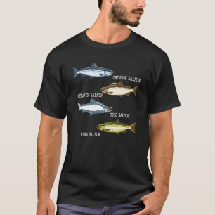 Salmon Fish Species Biology For Marine Biologist F T-Shirt