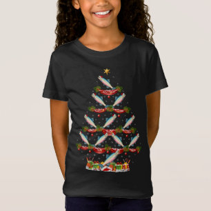 Salmon Fish Xmas Tree Lighting Salmon Christmas Tr T-Shirt