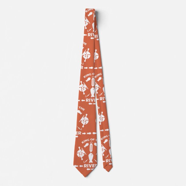 Salmon fishing Canada Tie (Front)
