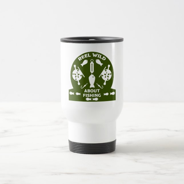Salmon fishing Canada Travel Mug (Center)