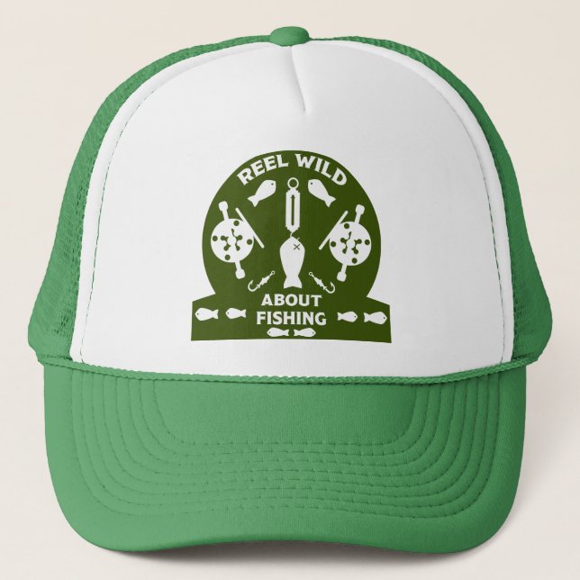 Salmon fishing Canada Trucker Hat (Front)