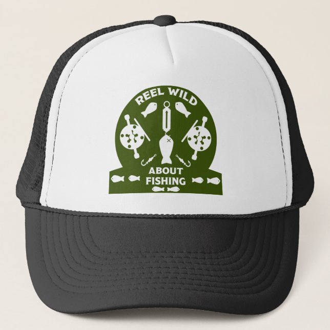 Salmon fishing Canada Trucker Hat (Front)