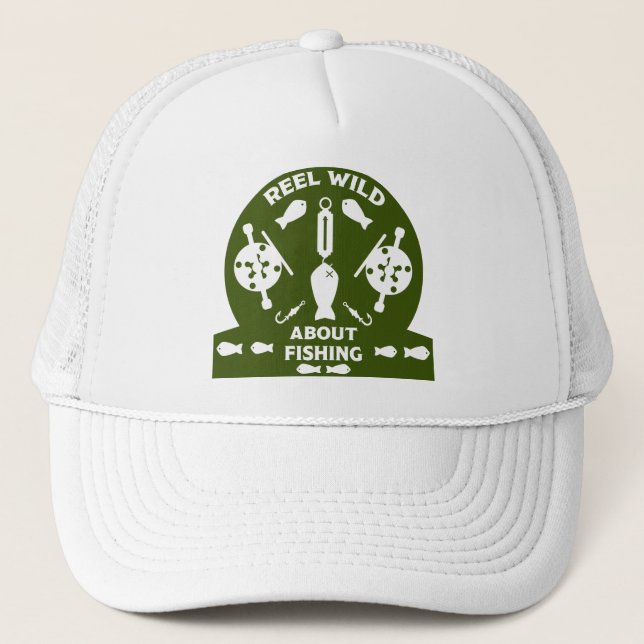 Salmon fishing Canada Trucker Hat (Front)