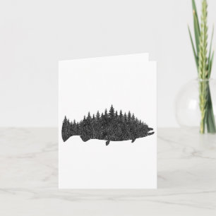 Salmon Fishing - King Salmon Fisherman Gift Card