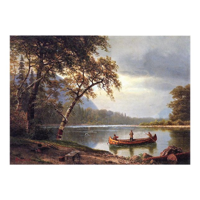 Salmon Fishing on the Cascapediac Albert Bierstadt Photo Print (Front)
