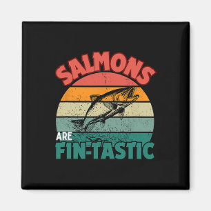 Salmon Fishing Shirt Fisherman Fish Fishing Salmon Magnet