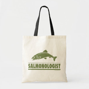 Salmon Fishing Tote Bag