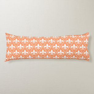 Salmon Fleur de Lys Body Cushion