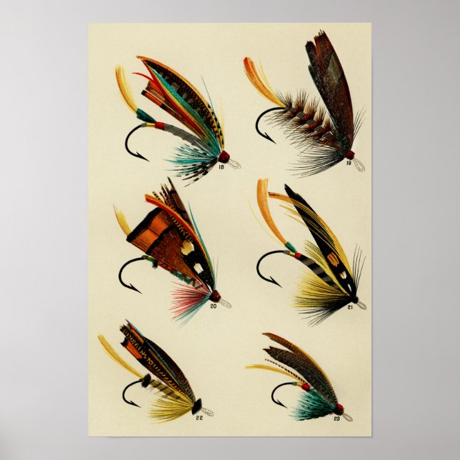 Salmon Flies 18 to 22 Vintage Poster (Front)