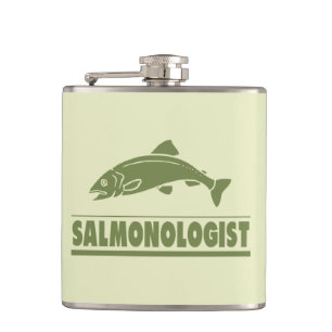 Salmon Fly Fishing Hip Flask
