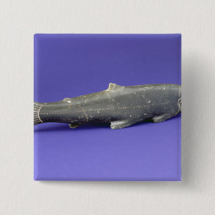 Salmon, from Cape Dorset 15 Cm Square Badge