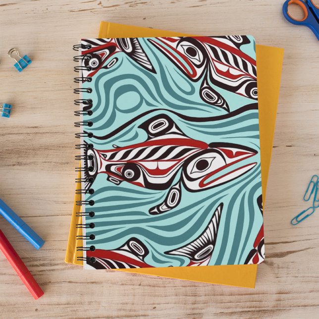 Salmon Haida Art Spirit Pacific Northwest Native Notebook (Creator Uploaded)