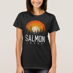 Salmon Idaho ID Retro Style Vintage 70s 80s 90s T-Shirt