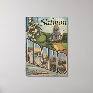 Salmon, IdahoLarge Letter ScenesSalmon, ID Canvas Print