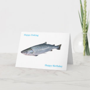 Salmon image for Birthday greeting card