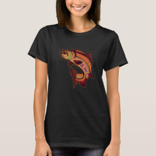 Salmon Native American Indian Totem Northwest Coas T-Shirt