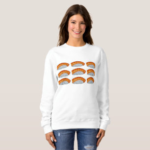 Salmon Nigiri Sashimi Orange Sushi Japanese Food Sweatshirt