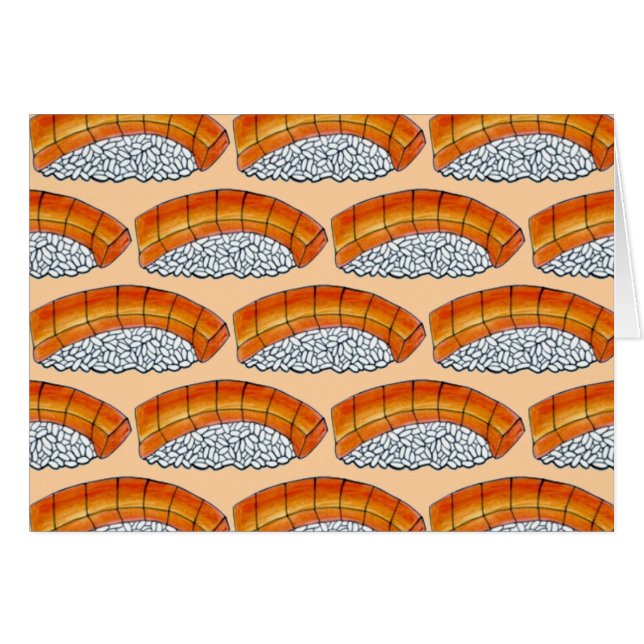 Salmon Nigiri Sushi Rice Fish Japanese Food Foodie (Front Horizontal)