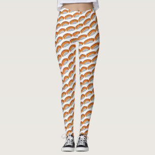 Salmon Nigiri Sushi Rice Fish Japanese Food Foodie Leggings