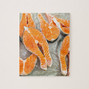 Salmon parts for sale on market.JPG Jigsaw Puzzle