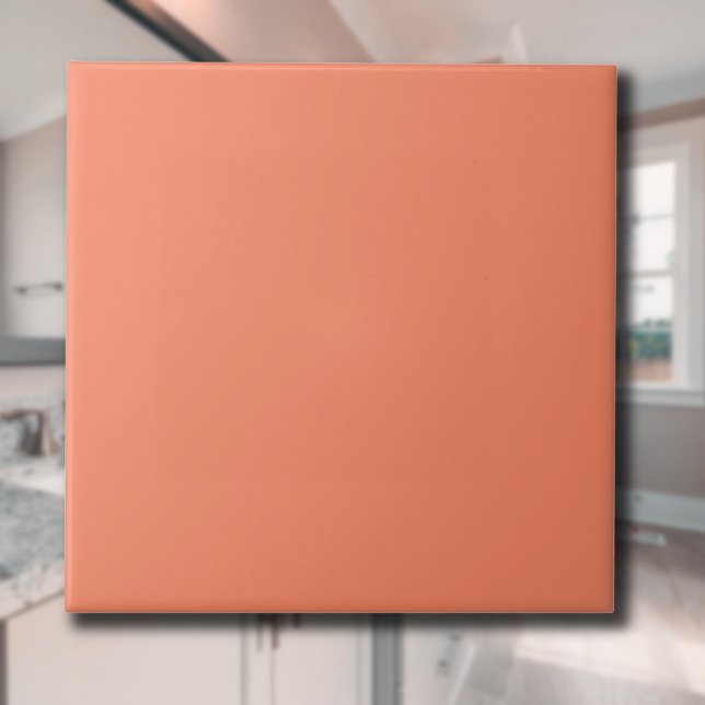 Salmon Pink Solid Colour | Classic Elegant Tile (Creator Uploaded)