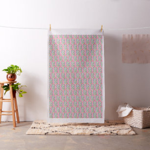 Salmon pink wit bright multi coloured sticks fabric