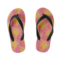 Salmon pink with sunshine orange art design