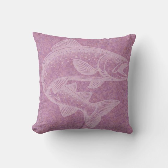 Salmon Rising Cushion (Front)