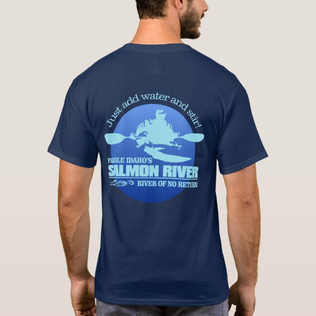 Salmon River (Blue) T-Shirt (Back)