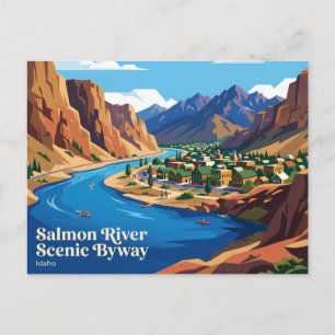 Salmon River Scenic Byway Idaho Postcard