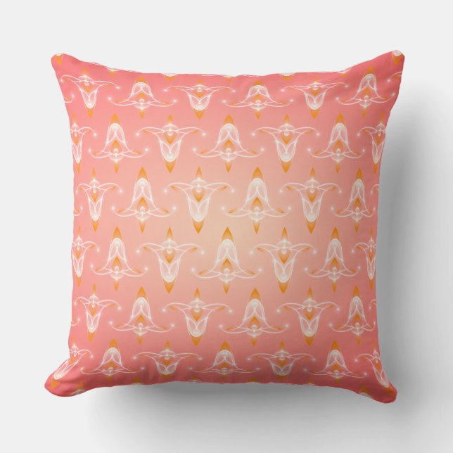 Salmon Roe Throw Pillow (Front)