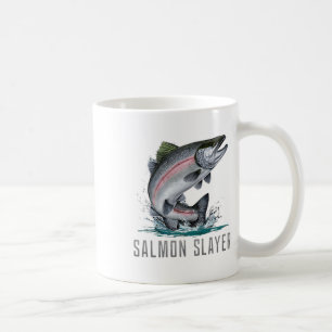 Salmon Slayer Fishing Coffee Mug