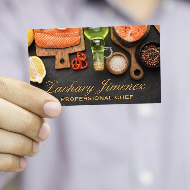 Salmon | Spices Business Card (Creator Uploaded)