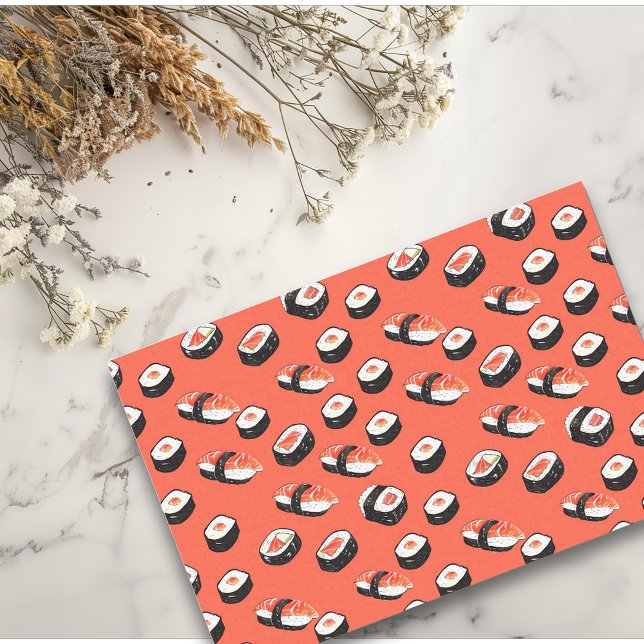 Salmon Sushi Rolls Tissue Paper (Creator Uploaded)