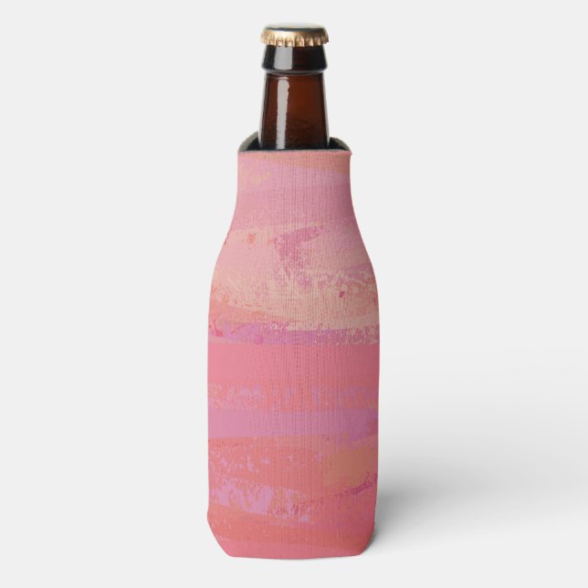 Salmon Swirl Bottle Cooler (Bottle Front)