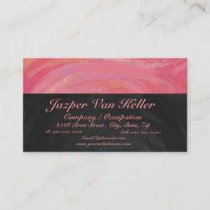 Salmon Swirl Business Card