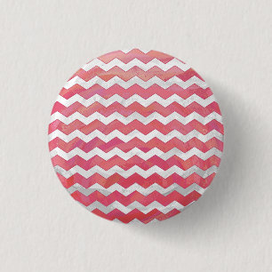 Salmon Swirl Chevron Pattern 3 Cm Round Badge