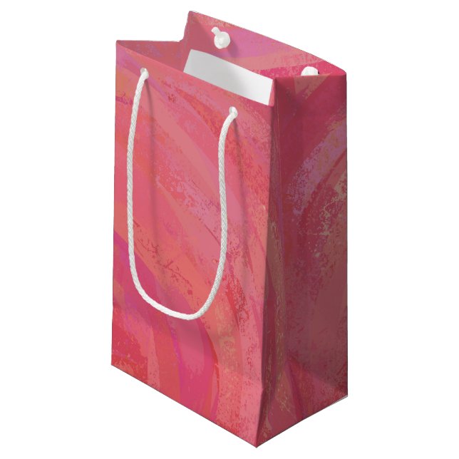 Salmon Swirl Small Gift Bag (Front Angled)