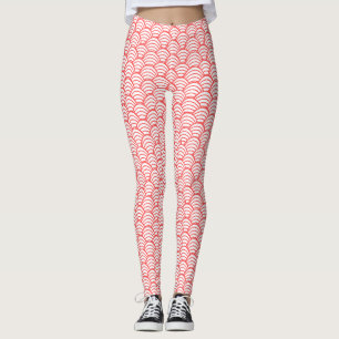 Salmon Waves  Leggings