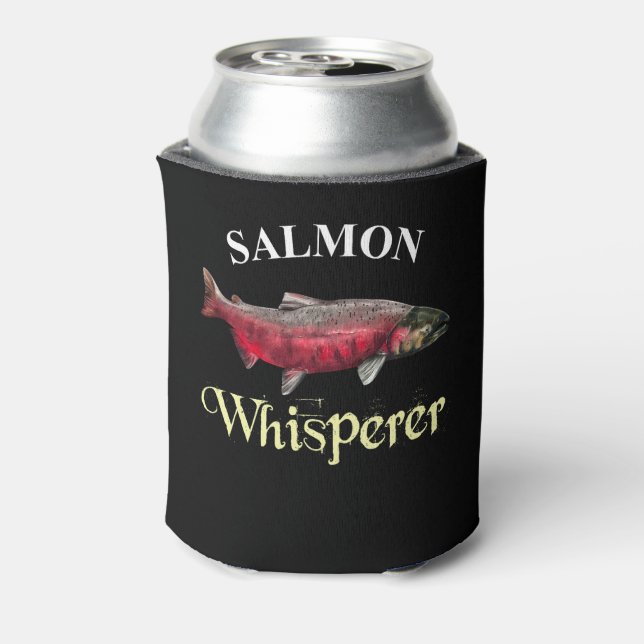 Salmon Whisperer Dark Can Cooler (Can Back)
